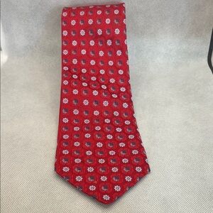 Daniel Cremieux Red Floral Medallion Tie